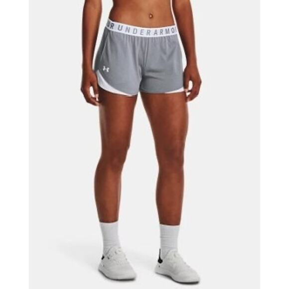 Under Armour ladies Play up 3.0 Gym Short  XS gray/white pockets - Picture 3 of 11